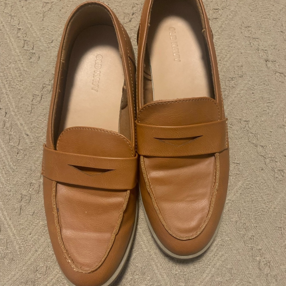 Old Navy Women Brown Slip-On Loafers